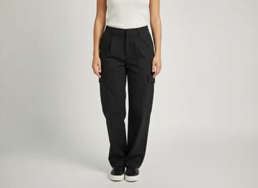 spodnie czarne cargo bershka: Medicine, Spodnie cargo damskie, rozmiar S — 7