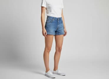 szorty damskie niebieskie: Szorty damskie, rozmiar L — 6