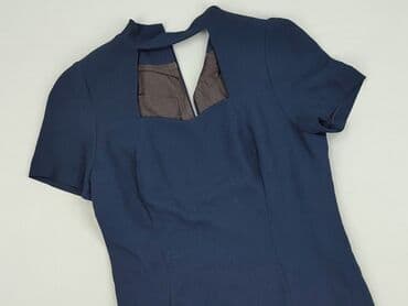 granatowa sukienka z białym kołnierzykiem: Sukienka damska, rozmiar S — 2