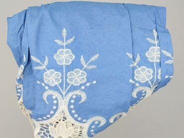 szerokie spodnie do kolan: Material trousers for women, size S — 6