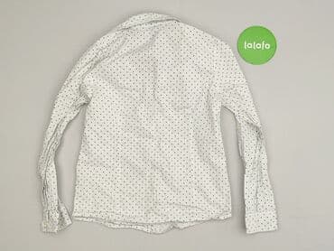 biala koszulka basic: Shirt 11 years, condition - Very good, pattern - Peas, color - White — 3