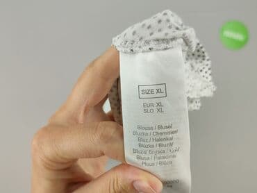 czarne bluzki w biale grochy: Orsay, Bluzka damska, XL — 5