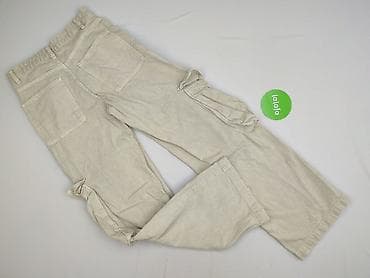 czarne cargo pull and bear: PULL&BEAR, Spodnie cargo damskie, rozmiar XS — 3