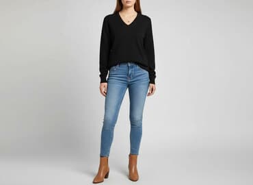 bluzka f f: F&F, Sweter damski, rozmiar L — 1