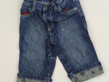 spodnie do szarej marynarki: Denim pants, George, 3-6 months, condition - Very good — 1