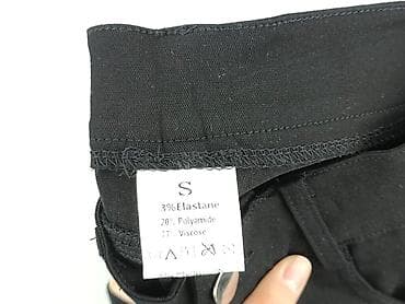 legginsy modelujące: Black, Spodnie materiałowe damskie, rozmiar S — 4