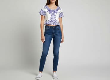 bluzki z greckim wzorem: Top damski, rozmiar M — 7