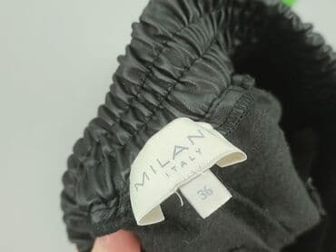 legginsy eko skóra matowe: MILANO ITALY, 3/4 Trousers for women, S — 4