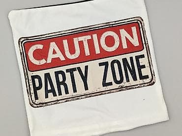 rozne rzeczy: Poszewka dekoracyjna na poduszkę „Caution Party Zone” - Nadruk: duży — 1