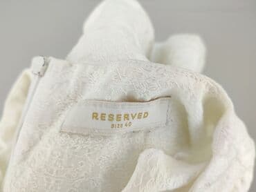 bluzka z baskinką biała: Women's blouse, size L — 6