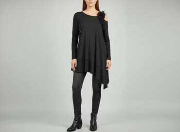 legginsy z marszczeniem: Sukienka damska, rozmiar M — 5