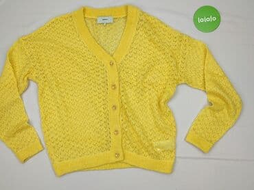 sweter w paski z serduszkiem: Moves, Kardigan damski, M — 2