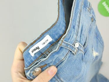 sinsay jeansy denim: Spodnie jeansowe, Sinsay, 13 lat, 158, stan - Idealny — 4