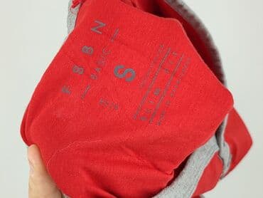 czerwona bluzki z dekoltem v: FSBN, T-shirt damski, rozmiar S — 5