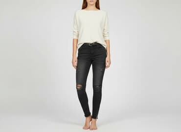 silesia sklepy z dżinsami: SZACHOWNICA, Jeansy damskie, rozmiar S — 6