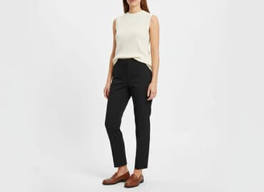 h m trampki czarne: H&M, Spodnie materiałowe damskie, rozmiar S — 7