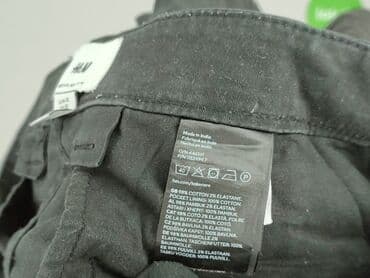 rozkloszowane spodenki czarne: H&M, Szorty dla mężczyzn, rozmiar 2XS — 5