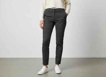 buty do garnituru badura: Spodnie materiałowe damskie, rozmiar S — 5