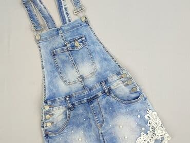 srebrne kombinezony: Denim, Ogrodniczki damskie, rozmiar S — 1