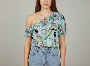 bluzki krótkie: Clockhouse, Bluzka damska, rozmiar S — 7