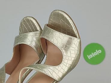 biale sandaly na platformie: Sandały damskie, rozmiar 36 — 7