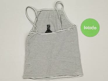 czarne prążkowane bluzki: New Look, Top damski, rozmiar L — 4