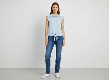 blekitna bluzki: Women's blouse, size M — 1