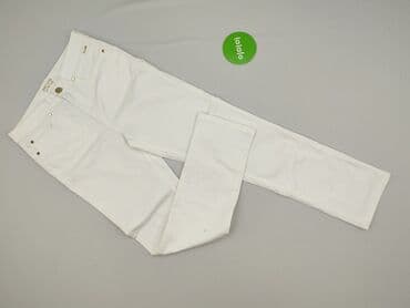 biale szerokie jeansy: Marks & Spencer, Jeansy damskie, rozmiar M — 3