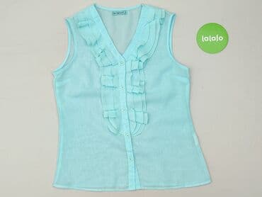 koszulka z dekoltem karo: Terranova, Bluzka damska, S — 2