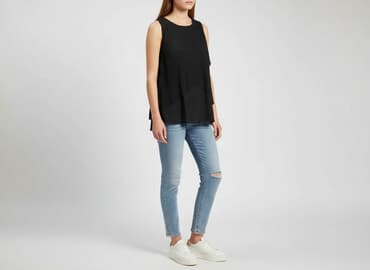 srebrne bluzki wieczorowe: Bluzka damska, rozmiar S — 7