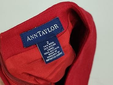 spodnice czerwone: Ann Taylor, Spódnica damska, rozmiar 2XS — 4