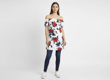 sukienka na chrzest dla mamy plus size: Sukienka damska, rozmiar M — 7
