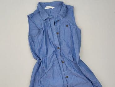 cropp koszulka oversize: Shirt 11 years, condition - Very good, pattern - Without pattern, color - Blue — 1