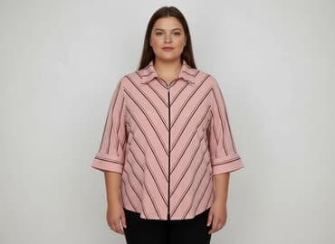 koszula satynowa rozowa: Koszula damska, rozmiar XL — 7