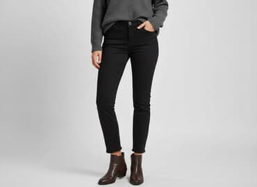 buty do czarnych rajstop: Terranova, Spodnie materiałowe damskie, rozmiar S — 7