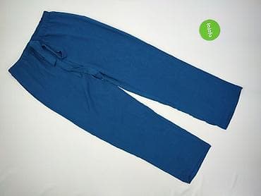 pull on trousers h: Spodnie damskie, rozmiar M, kolor morski/niebieski. - Krój: proste — 2