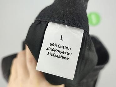 patchworkowe spodnie: Jeansy damskie, rozmiar L — 4