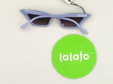 złote dodatki do zielonej sukienki: Glasses, Sunglasses, Cat eyes design, condition - Perfect — 3