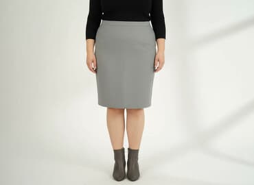 plisowane spódnice szara: Spódnica damska, rozmiar 4XL — 6