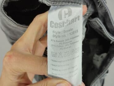 szare szerokie jeansy: Jeansy damskie, rozmiar S — 5