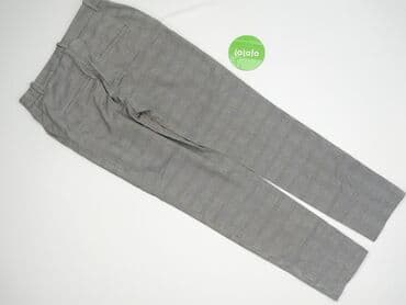 spodnie czerwone w kratę h m: H&M, Material trousers for women, size XS — 4