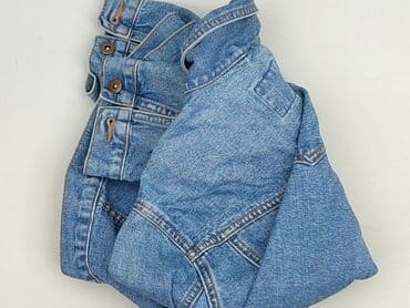 różowa marynarka h m: Denim, Kurtka jeansowa damska, M — 6