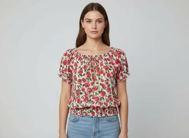 bluzki ażurowe allegro: Women's blouse, size L — 1