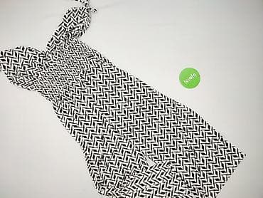 rysunki ubrań: Kombinezon damski L/XL – czarno-biały, geometryczny wzór - Fason — 3