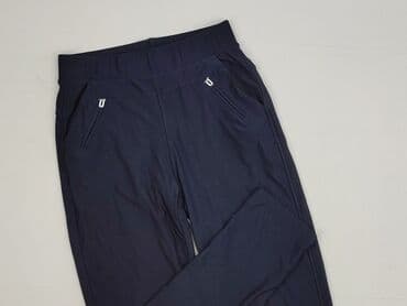 bordowe woskowane spodnie: Spodnie materiałowe damskie, M — 1