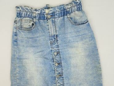 spódniczka dżinsowe z wysokim stanem: Denim Life, Spódnica damska, rozmiar L — 1