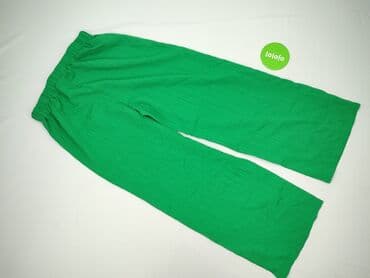 krótkie spodenki z szerokimi nogawkami: Spodnie materiałowe damskie, rozmiar L — 3