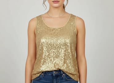 ubrania z brokatem: George, Women`s top, size M — 1