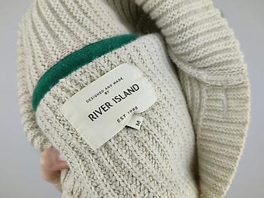 gruby bialy golf: River Island, Kardigan damski, rozmiar M — 5