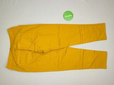 legginsy damskie plus size: Material trousers for women, size XL (EU 42) — 3